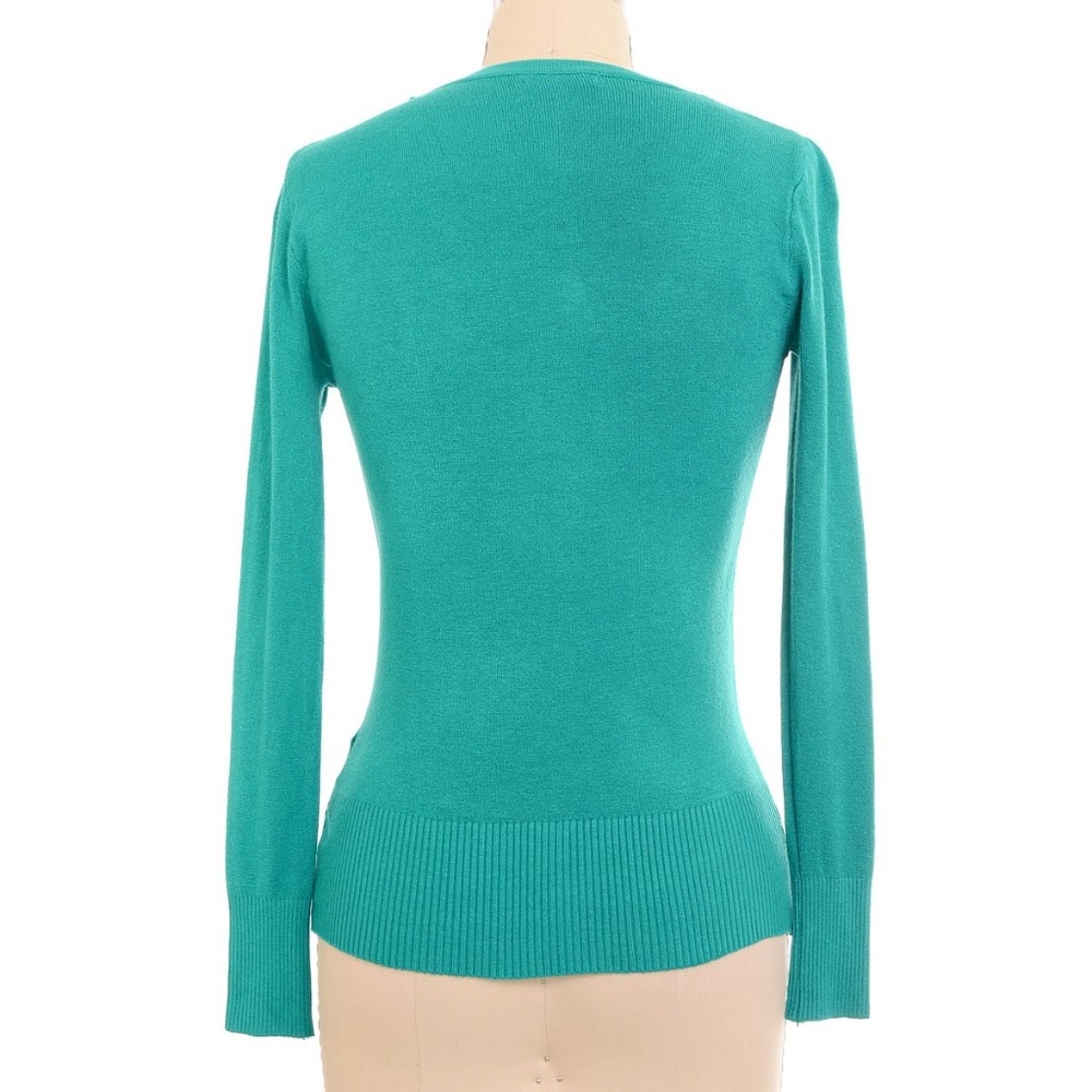 NEW Classic Cardigan in Jade Green - Picture 2 of 3